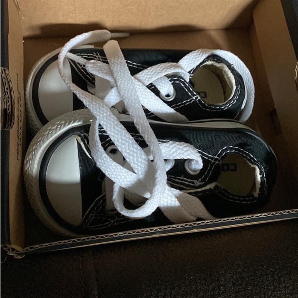 Black infant converse